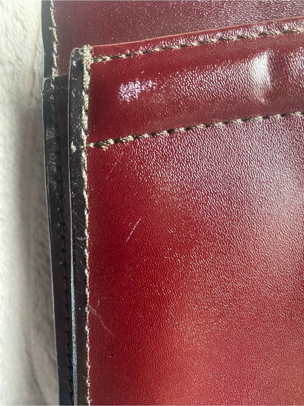Heritage Burgundy Leather Briefcase with Dual Front Pockets